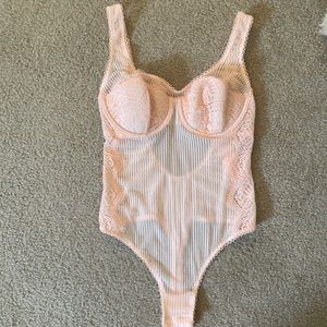 Victoria’s Secret peach lace body suit